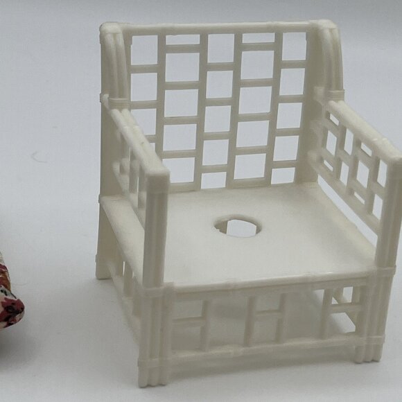 Vintage Beverly Hills Collection Barbie Clone Doll Furniture Wicker Living Room - Picture 14 of 16